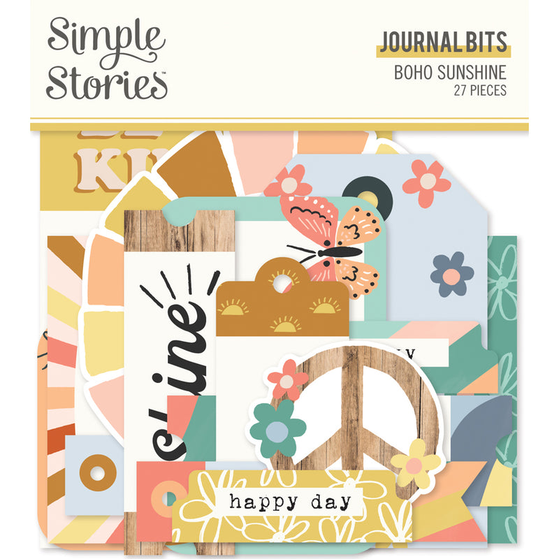 Journal Bits and Pieces - Boho Sunshine Collection - Simple Stories