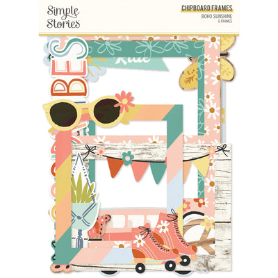 Chipboard Frames - Boho Sunshine Collection - Simple Stories