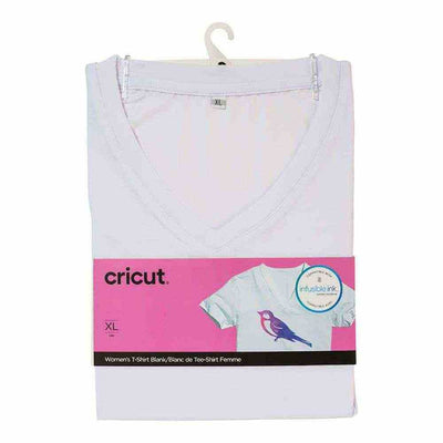 Women's X-Large T-Shirt V-Neck - Infusible Ink - Cricut - Clearance