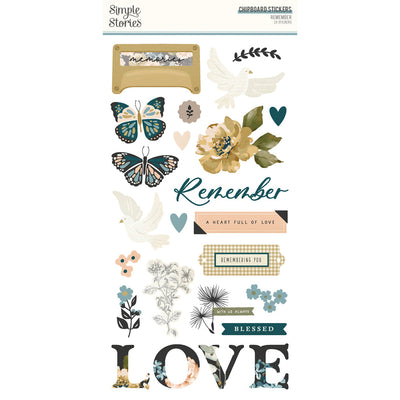 Remember 6" x 12" Chipboard - Simple Stories
