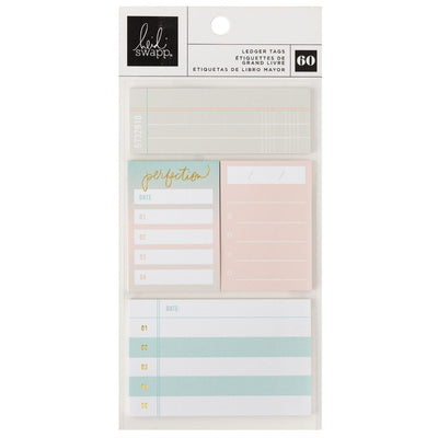 Ledger Tag Sticky Notes - Heidi Swapp - Set Sail Collection - American Crafts