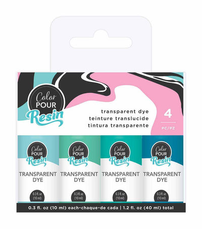 Cool Transparent Dye Set - Color Pour Resin - American Crafts - Clearance