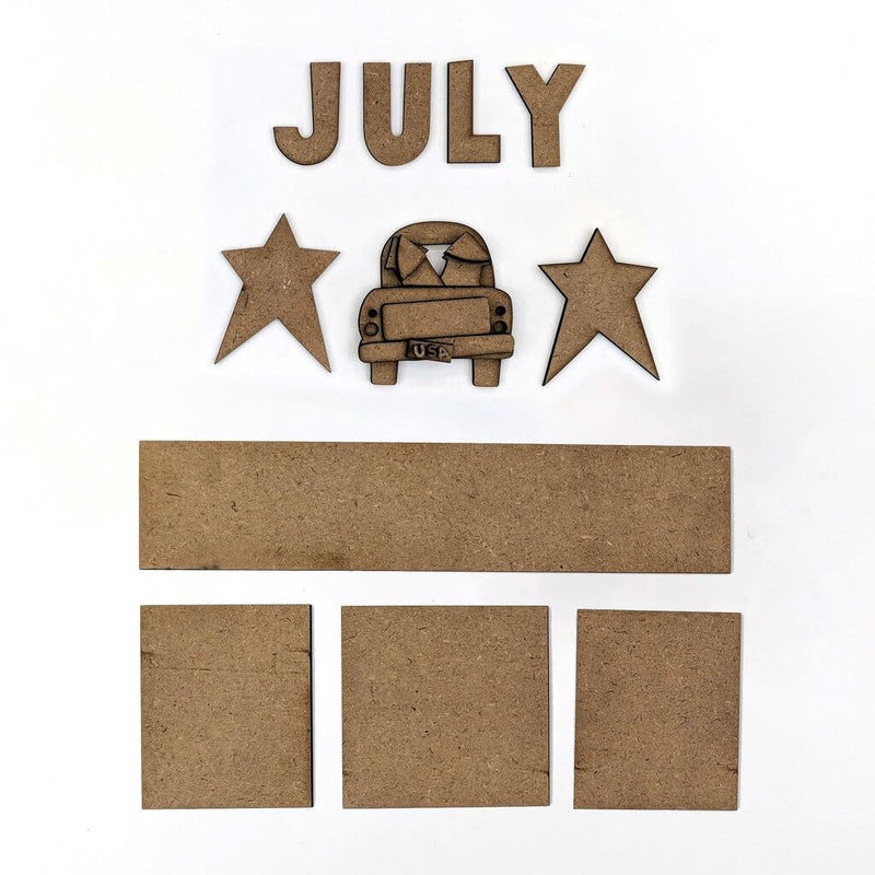 July Magnetic Calendar - Foundations Decor
