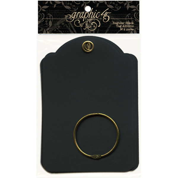 Black Regular Tags - Staples - Graphic 45