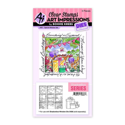 Special Window Clear Stamps & Dies Set - Art Impressions