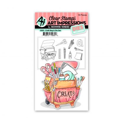 Craft Bag Die & Stamp Set - Bonnie Krebs - Art Impressions