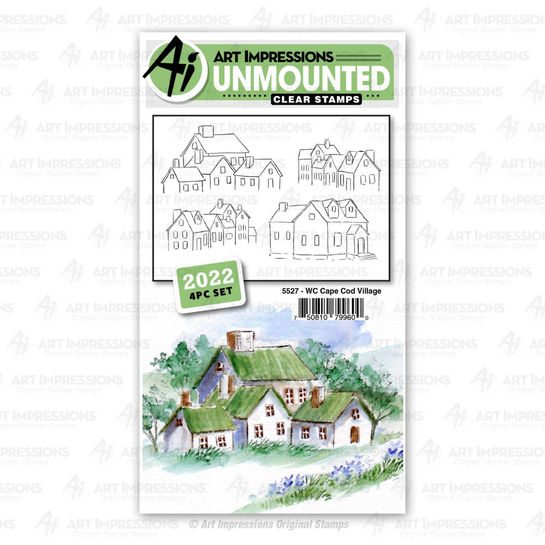 Cape Cod Village Clear Stamps - Watercolor Collection - Art Impressions