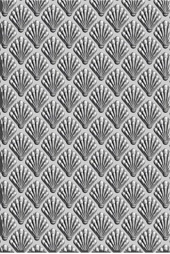 Shells 3-D Textured Impressions Embossing Folder - Jessica Scott - Sizzix