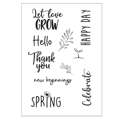 New Beginnings Clear Stamps - Olivia Rose - Sizzix - Clearance