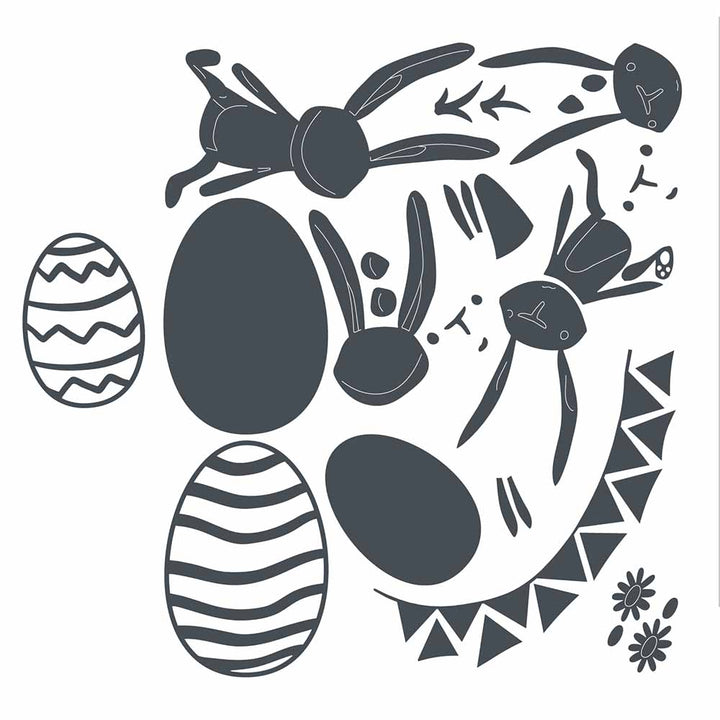 Bunny Games Thinlits Dies - Tim Holtz - Sizzix