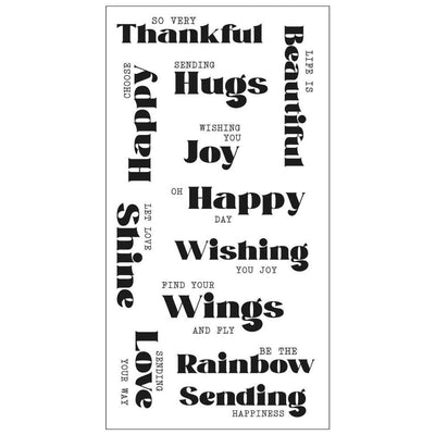 Good Vibes #4 Clear Stamps Set - Pete Hughes - Sizzix