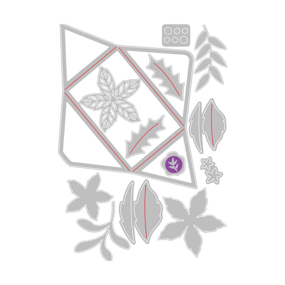 Festive Envelope Thinlits Dies - Lisa Jones - Sizzix