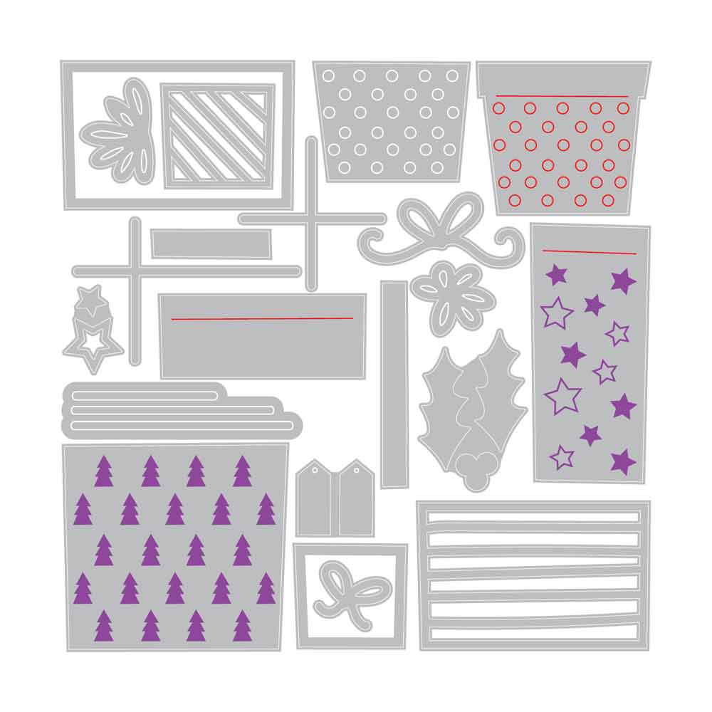 Festive Gifts Thinlits Dies - Lisa Jones - Sizzix