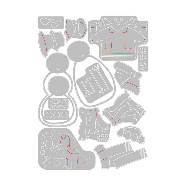 Snow Family Thinlits Dies - Jennifer Ogborn - Sizzix