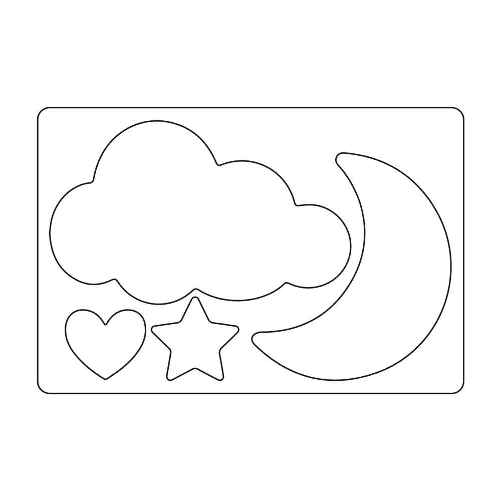 Moon & Cloud Bigz L Die - Olivia Rose - Sizzix