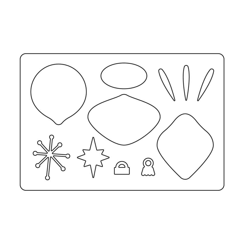 Quirky Baubles Bigz L Die - Jennifer Ogborn - Sizzix