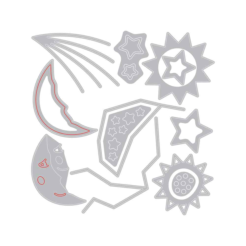 Night Light Thinlits Die Set - Jennifer Ogborn - Sizzix