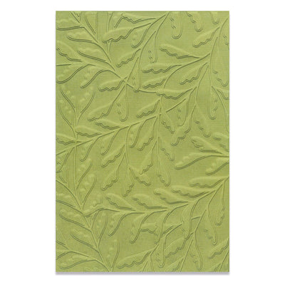 Delicate Leaves Multi-Level Textured Impressions Embossing Folder - Jennifer Ogborn - Sizzix