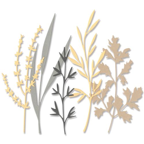 Woodland Stems Thinlits Die Set - Sizzix