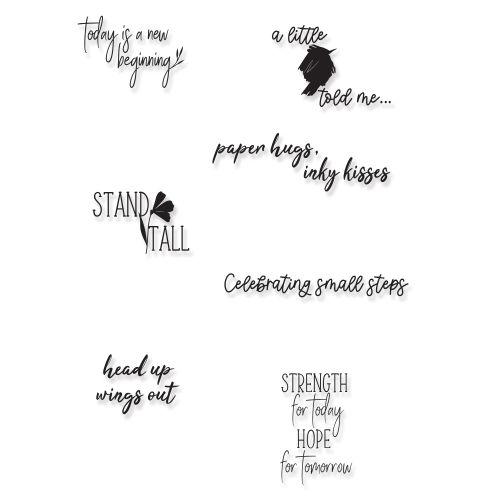 Wings Out Clear Acrylic Stamps - Sizzix