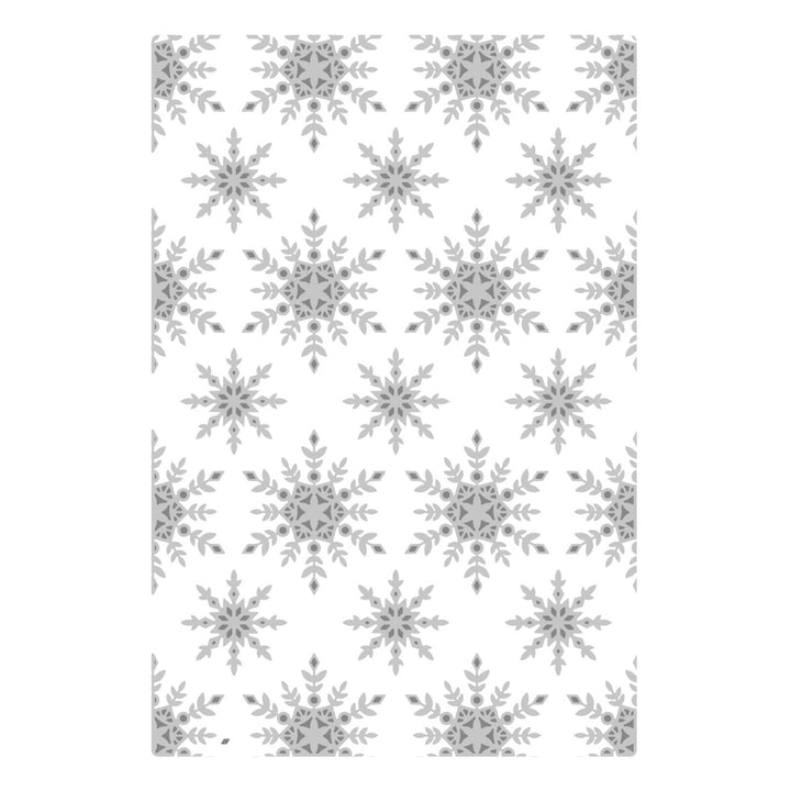 Snowflake Sparkle Multi-Level Textured Emboss Folder - Lisa Jones - Sizzix