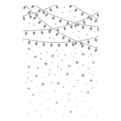 Stars & Lights Multi-Level Textured Emboss Folder -Jennifer Ogborn- Sizzix