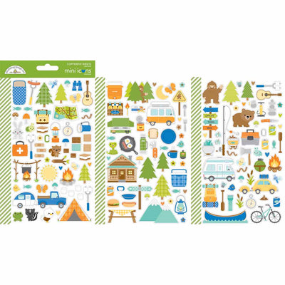 Great Outdoors Mini Icons Stickers - Doodlebug