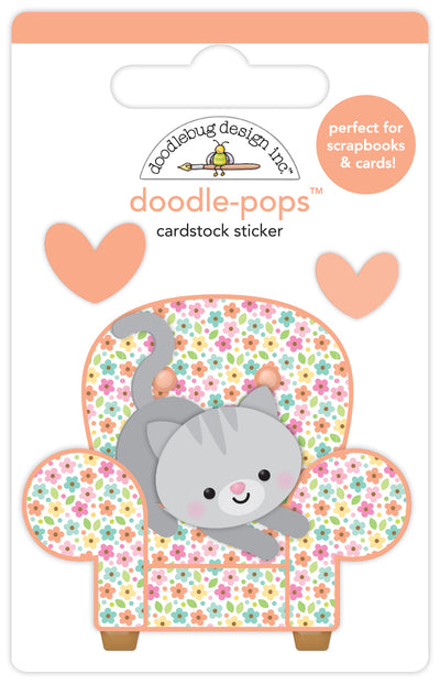 Cozy Kitty Doodle-Pops- Pretty Kitty Collection- Doodlebug Design