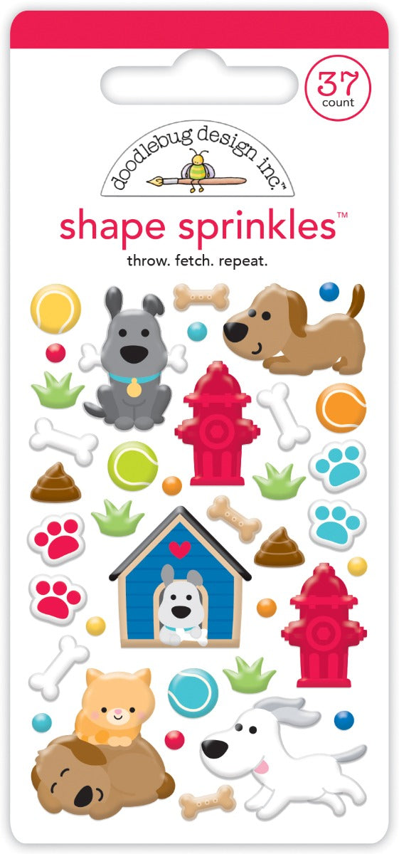 Throw Fetch Repeat Shape Sprinkles-Doggone Cute Collection - Doodlebug Design