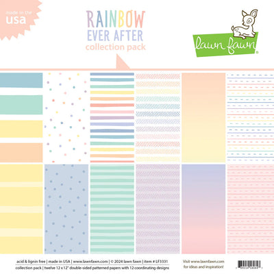 Rainbow Ever After 12" x 12" Collection Pack - Lawn Fawn