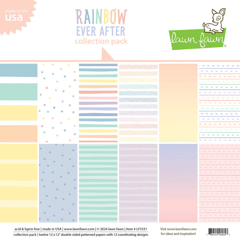 Rainbow Ever After 12" x 12" Collection Pack - Lawn Fawn