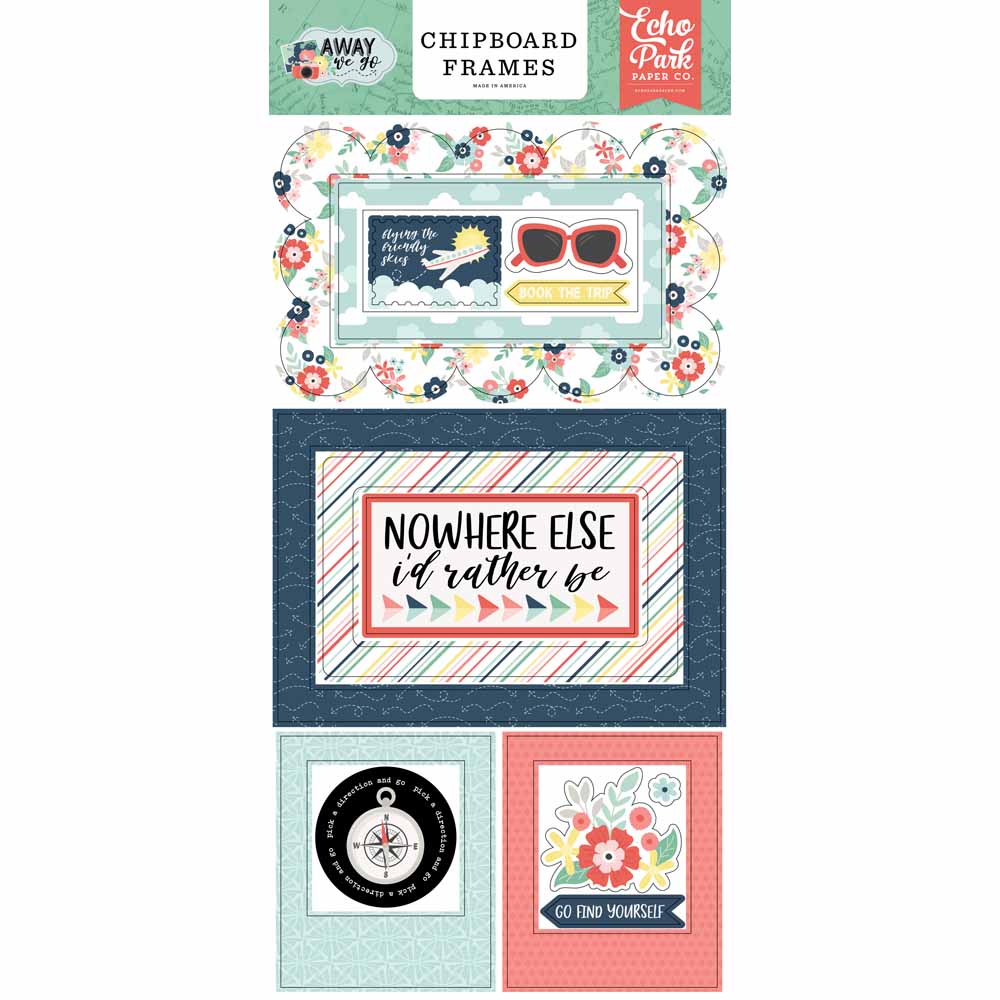 Away We Go Chipboard Frames-Away We Go-Echo Park