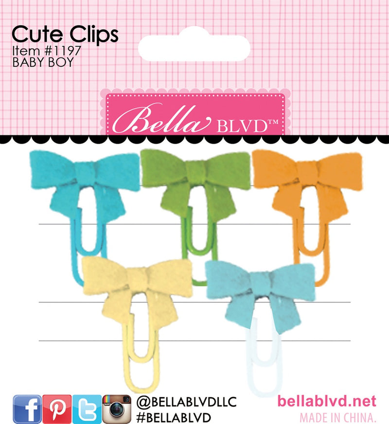 Baby Boy Cute Clips - Bella Blvd - Clearance