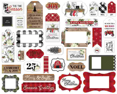 Farmhouse Christmas Frames & Tags - Carta Bella