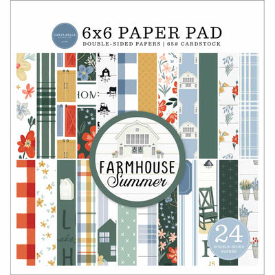 Farmhouse Summer 6" x 6" Paper Pad - Carta Bella