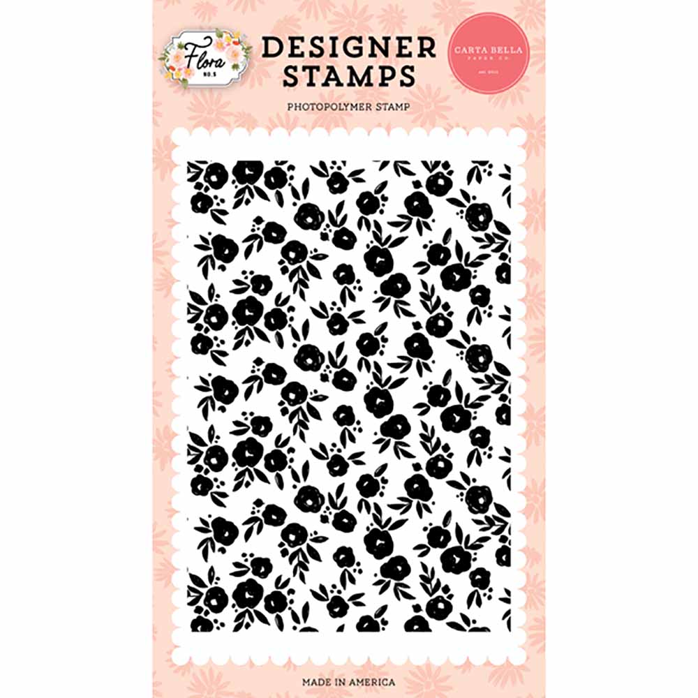 Happy Floral Background Stamp Set - Flora No. 5 - Carta Bella