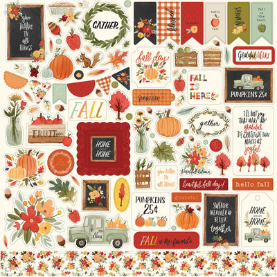 Hello Autumn Element Stickers - Carta Bella