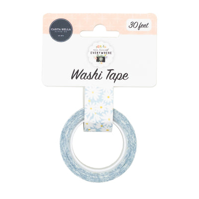 Dream Big Daisy Washi Tape, 30ft - Here, There, and Everywhere - Carta Bella Paper