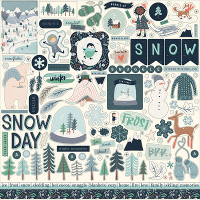 Snow Much Fun Element Stickers - Carta Bella