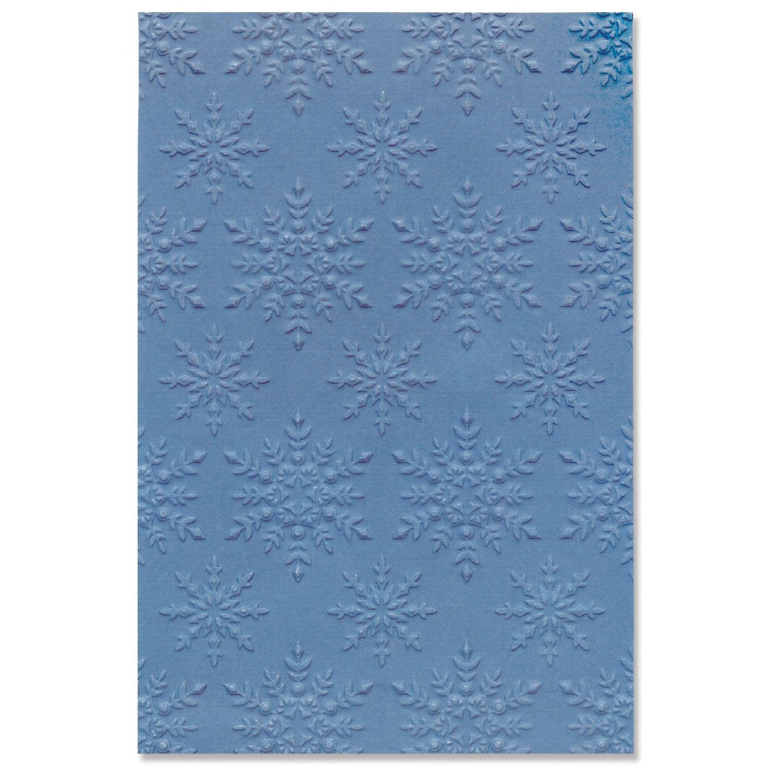 Snowflake Sparkle Multi-Level Textured Emboss Folder - Lisa Jones - Sizzix