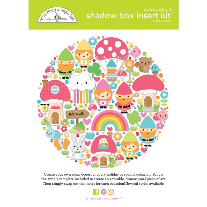 Shadow Box Insert Kit - Over The Rainbow - Doodlebug Design