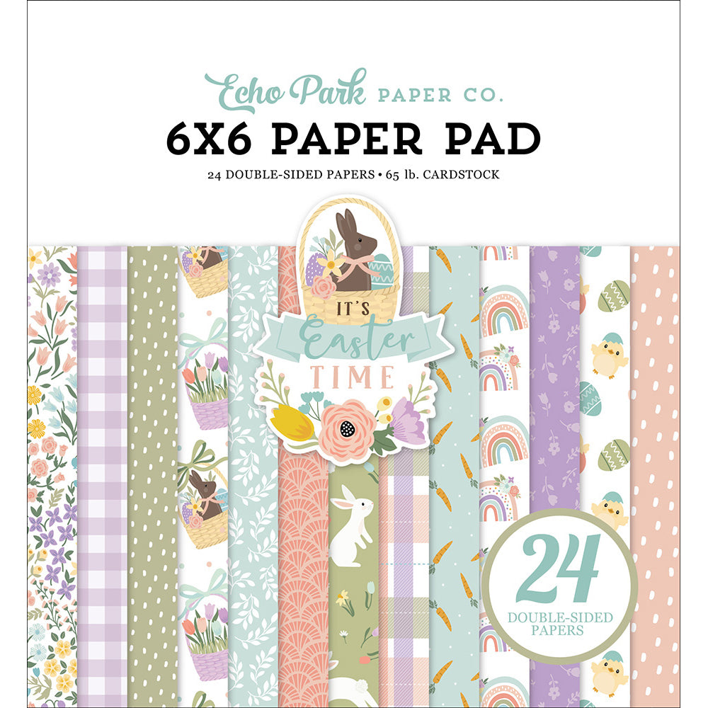 Paper Pad, 6" x 6" - It's Easter Time - Echo Park