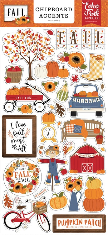 Fall Chipboard Accents - Echo Park