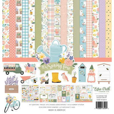 Cardstock Collection Kit, 12 x 12 - It's Spring Time - Echo Park