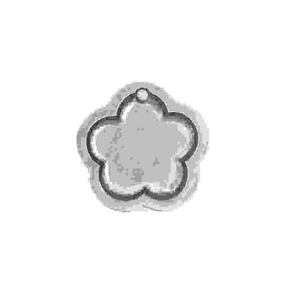 Large Pewter Flower jewelry blank