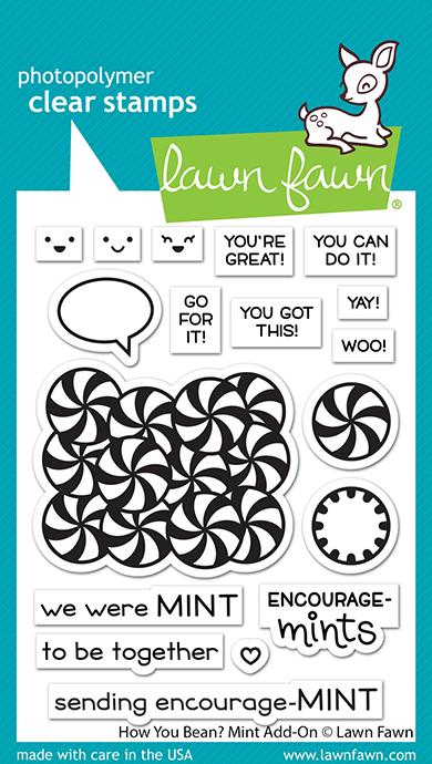 How You Bean? Mint Add-On Clear Stamp Set - Lawn Fawn