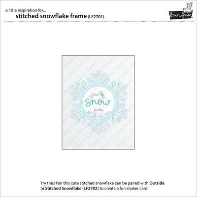 Stitched Snowflake Frame Dies - Lawn Fawn