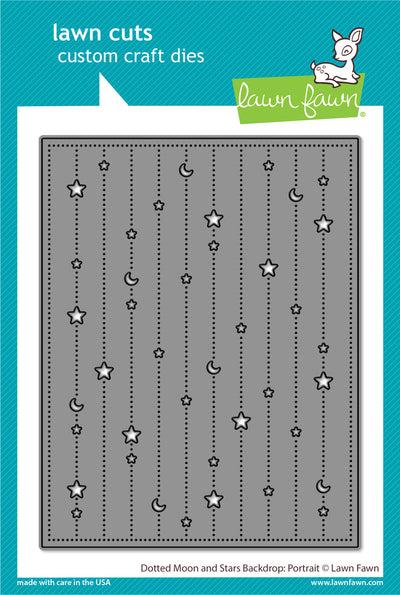 Dotted Moon and Stars Backdrop: Portrait Die-Lawn Fawn