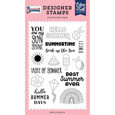 Soak Up The Sun Stamp Set - My Favorite Summer - Echo Park - Clearance