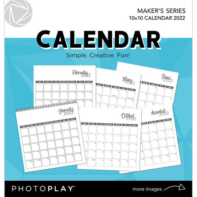 10" x 10" Calendar (Undated) - Maker's Series - PhotoPlay
